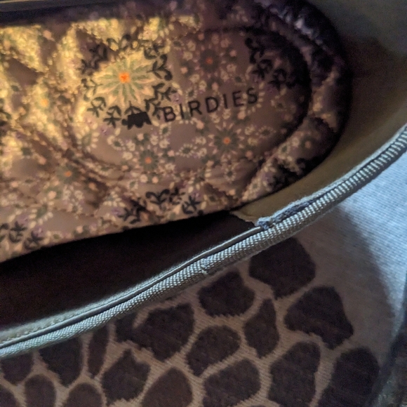 Gorgeous olive green Birdies 'Donqun' velvet ballet flats - Picture 3 of 9